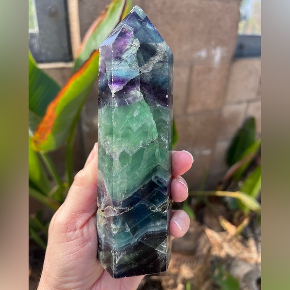 Rainbow Fluorite Crystal Tower - Picture 8 of 11